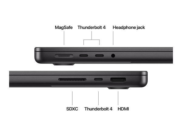 Apple MacBook Pro - 35.97 cm (14.2") - M4 - 16 GB rechts