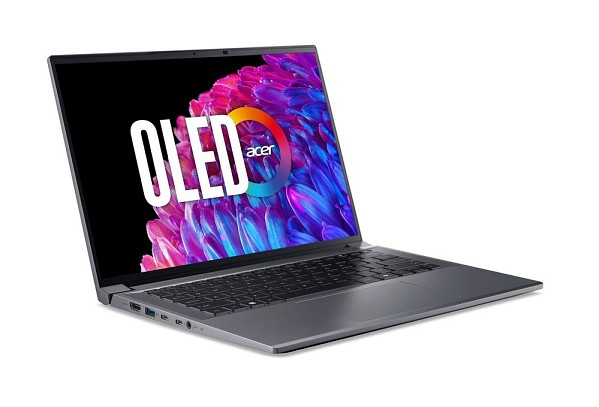 Acer Swift X 14 OLED SFX14-72G-57B5, Steel Gray, C hinten