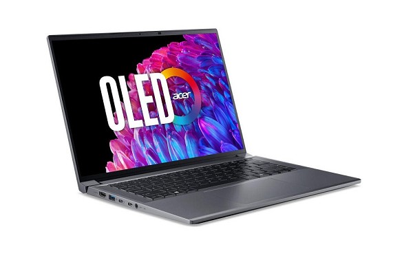 Acer Swift X 14 OLED SFX14-72G-788M, Steel Gray, C hinten