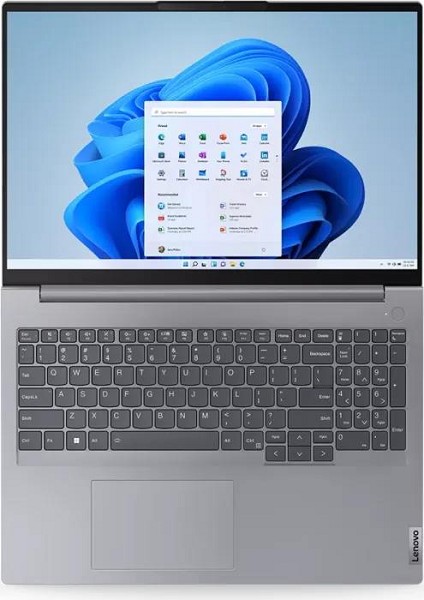 Lenovo ThinkBook 16 G6 IRL Arctic Grey, i7-13700H, 32GB RAM, hinten