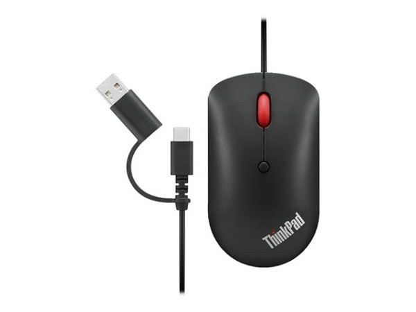 Lenovo ThinkPad Compact - Maus - USB, USB-C - Rave