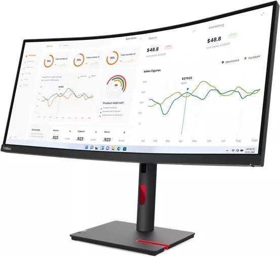 Lenovo Campus ThinkVision T34w-30 - LED-Monitor - links