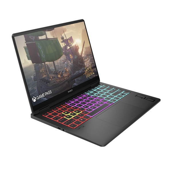 HP Omen Transcend 14-fb0174ng, Shadow Black, Core hinten