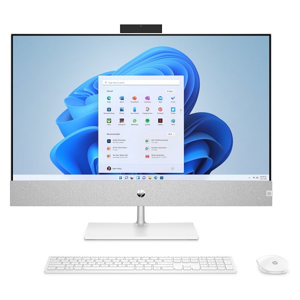 HP Pavilion All-in-One 27-ca0100ng, Snowflake White, Ryzen 5 5500U, 16GB RAM, 512GB SSD