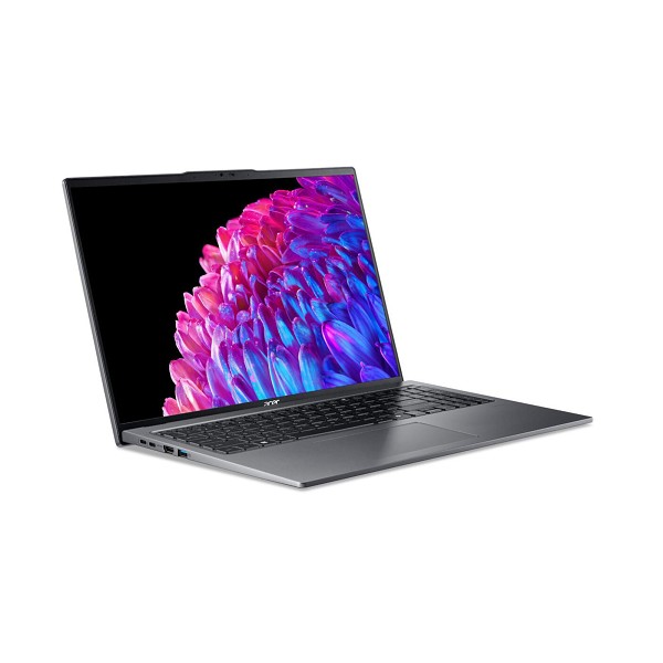 Acer Swift Go 16 OLED SFG16-72-76Q5, Steel Gray, C hinten