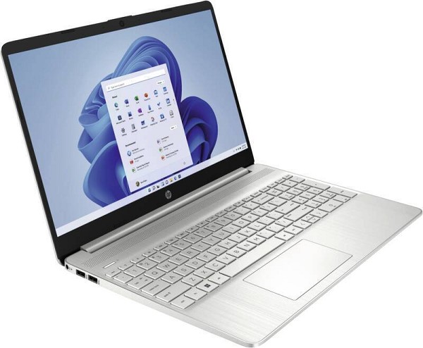 HP 15s-fq5657ng, Natural Silver, Core i5-1235U, 8G hinten