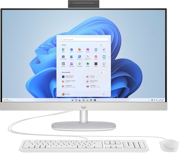 HP All-in-One 27-cr0470ng, weiß, Ryzen 7 7730U, 16