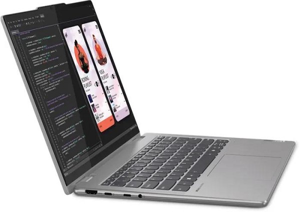 Lenovo Yoga 7 14AHP9 Arctic Grey, Ryzen 5 8640HS, 16GB RAM,  rechts