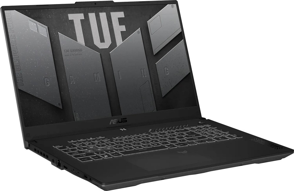 ASUS TUF Gaming A17 FA707NV-HX052W, Mecha Gray, Ry hinten