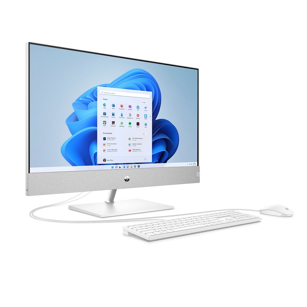 HP Pavilion All-in-One 27-ca2300ng, Snowflake Whit hinten