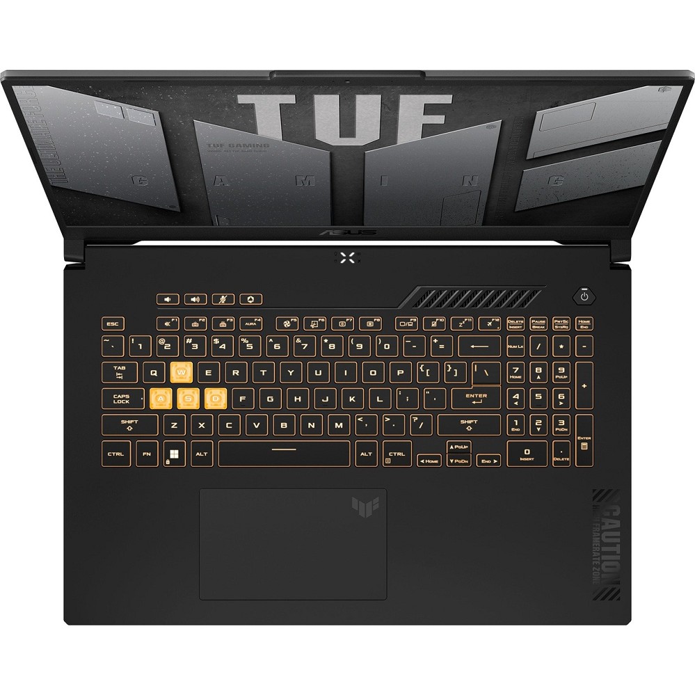 ASUS TUF Gaming F17 FX707VI-HX045, Mecha Gray, Cor hinten